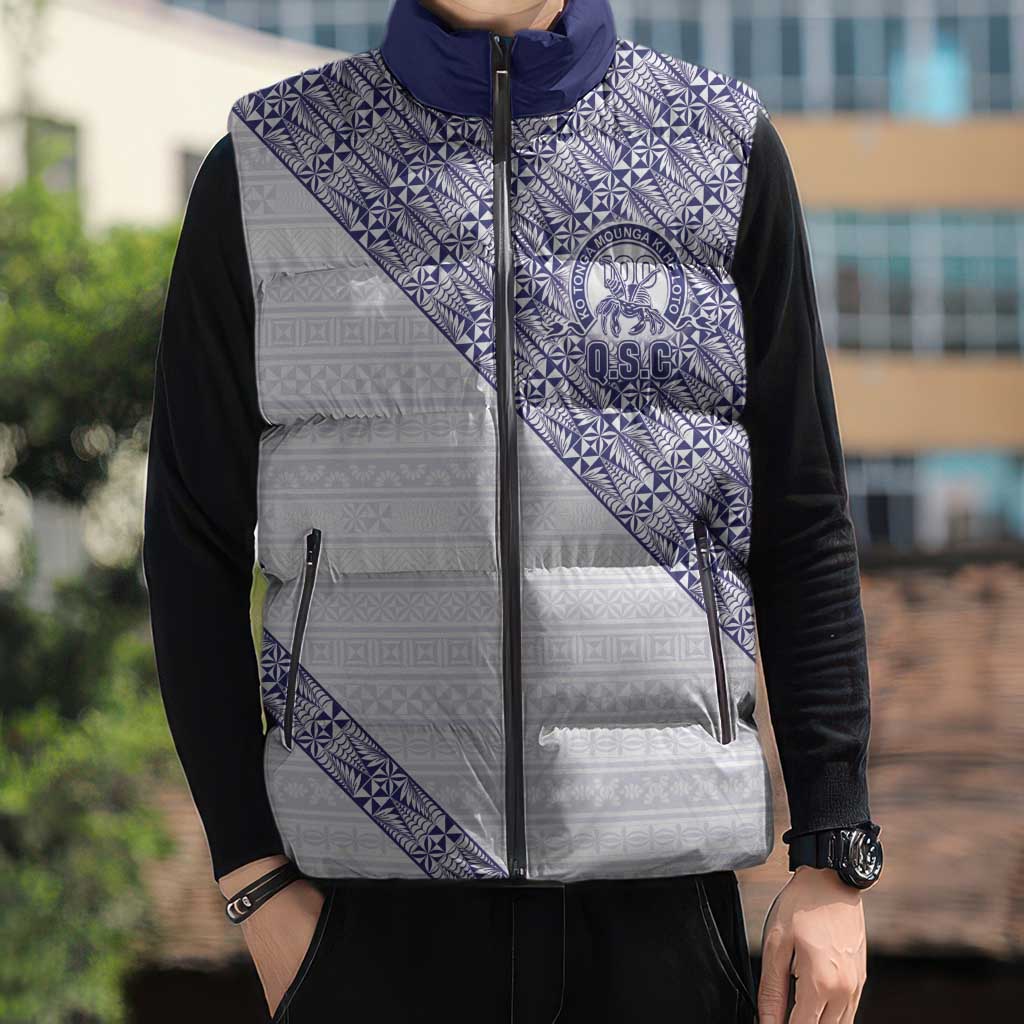 Tonga Queen Salote College Sleeveless Puffer Jacket 100 Years Anniversary White Color LT05 - Polynesian Pride