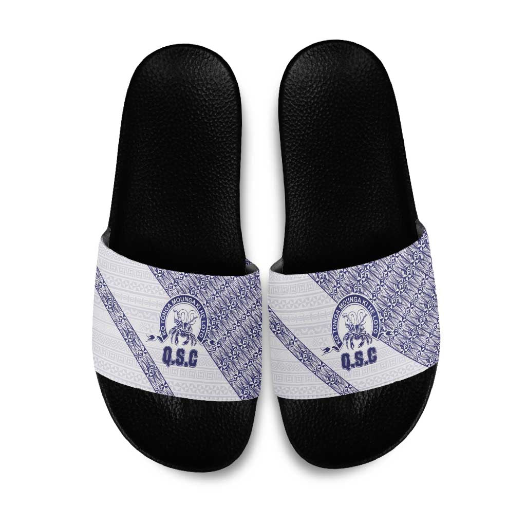 Tonga Queen Salote College Slide Sandals 100 Years Anniversary White Color LT05 White - Polynesian Pride
