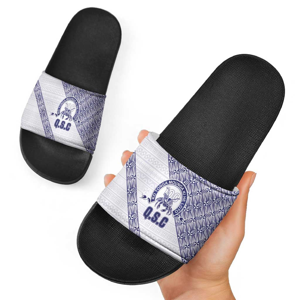 Tonga Queen Salote College Slide Sandals 100 Years Anniversary White Color