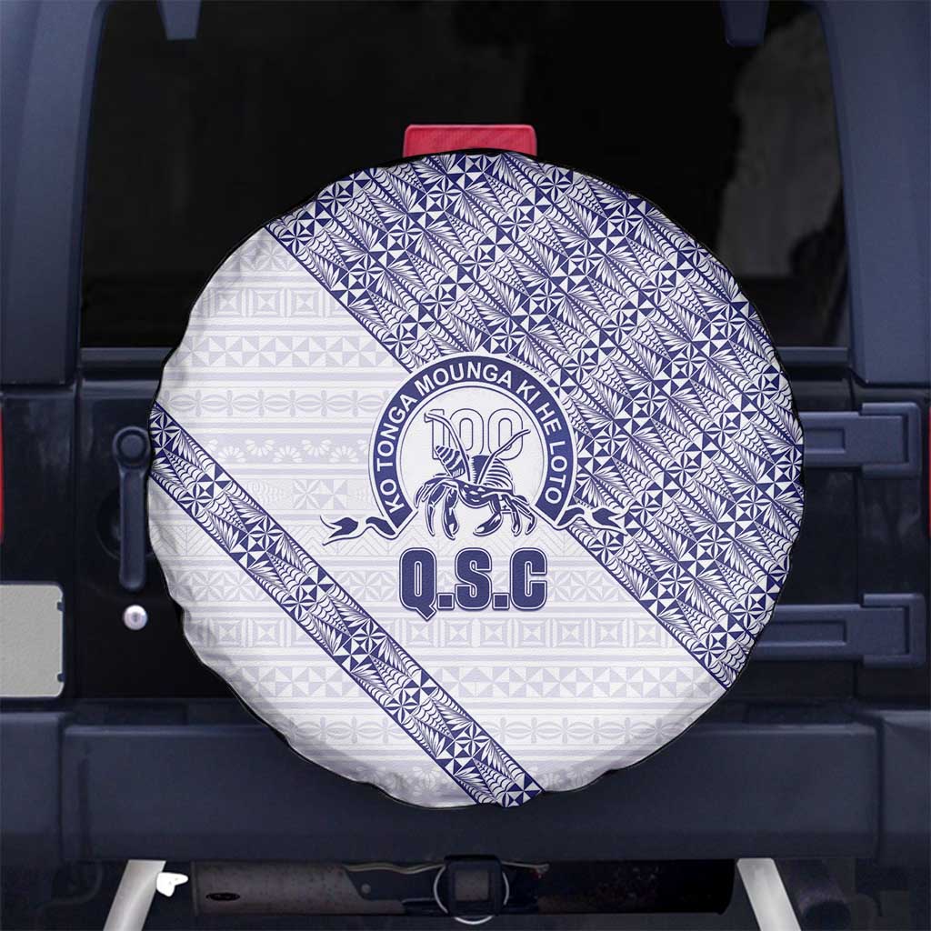 Tonga Queen Salote College Spare Tire Cover 100 Years Anniversary White Color LT05 No hole White - Polynesian Pride