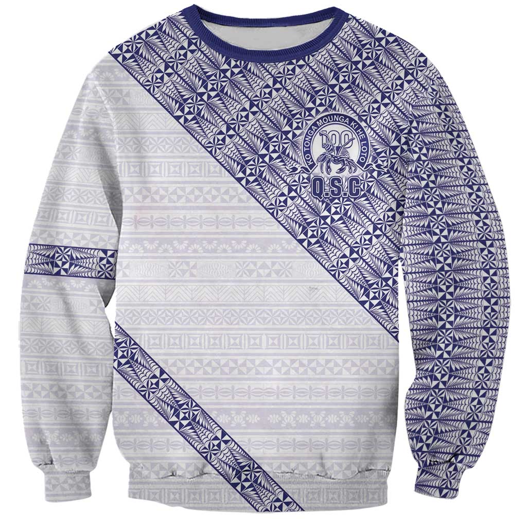 Tonga Queen Salote College Sweatshirt 100 Years Anniversary White Color LT05 Unisex White - Polynesian Pride