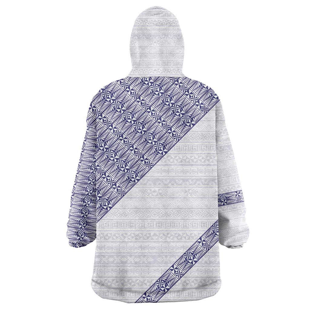 Tonga Queen Salote College Wearable Blanket Hoodie 100 Years Anniversary White Color LT05 - Polynesian Pride
