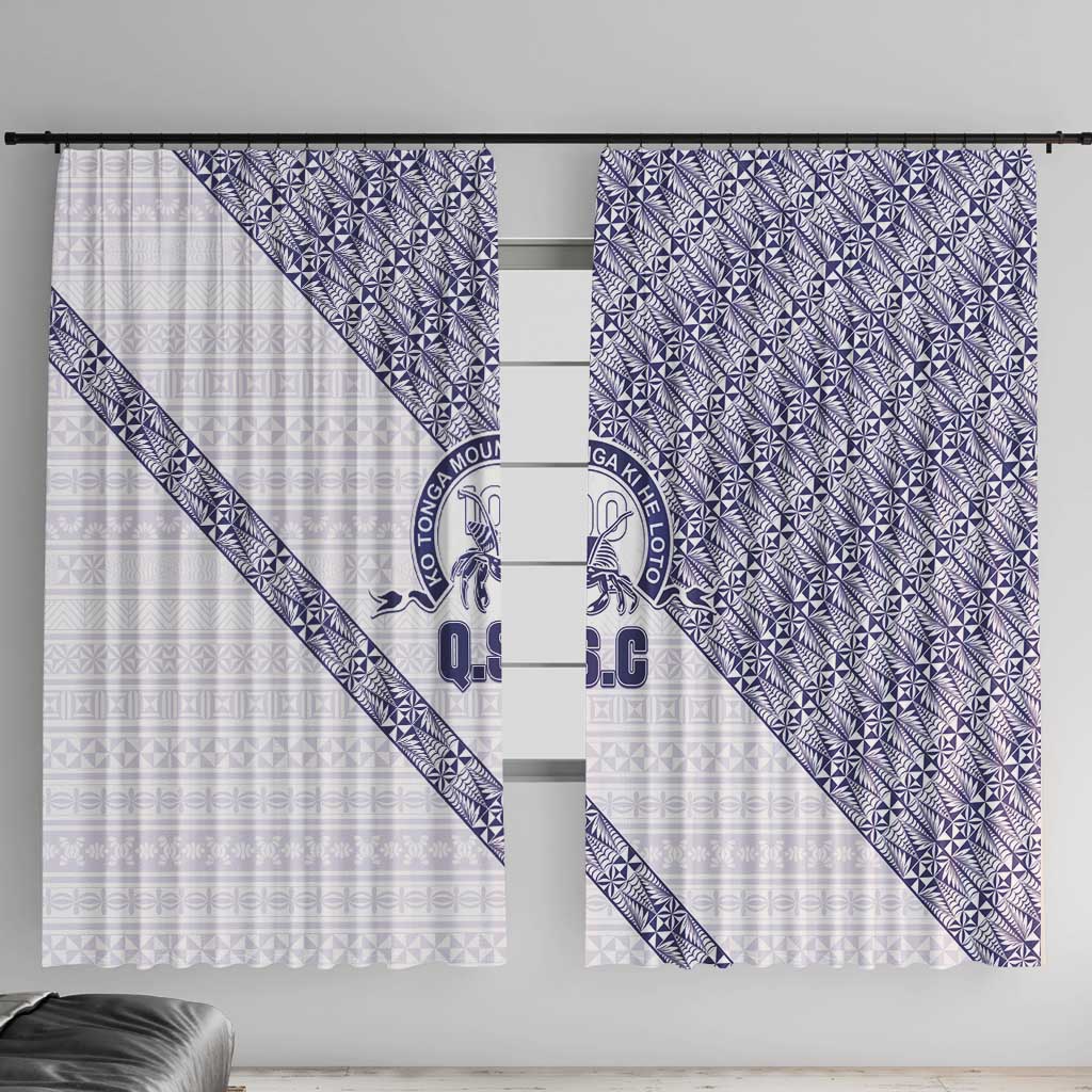 Tonga Queen Salote College Window Curtain 100 Years Anniversary White Color LT05 With Hooks White - Polynesian Pride