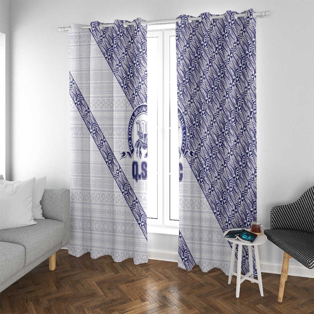 Tonga Queen Salote College Window Curtain 100 Years Anniversary White Color LT05 With Grommets White - Polynesian Pride
