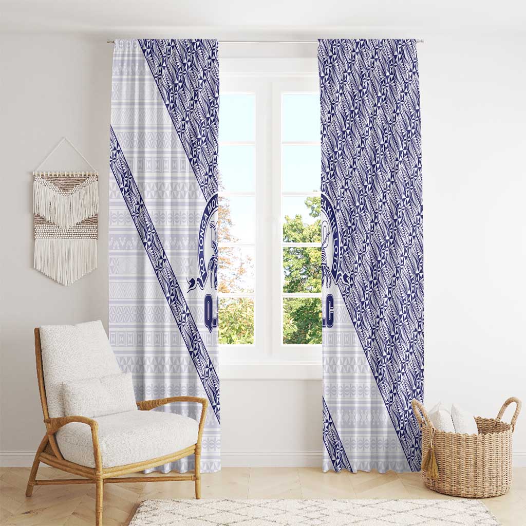 Tonga Queen Salote College Window Curtain 100 Years Anniversary White Color LT05 - Polynesian Pride