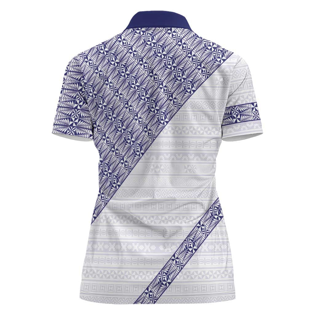 Tonga Queen Salote College Women Polo Shirt 100 Years Anniversary White Color