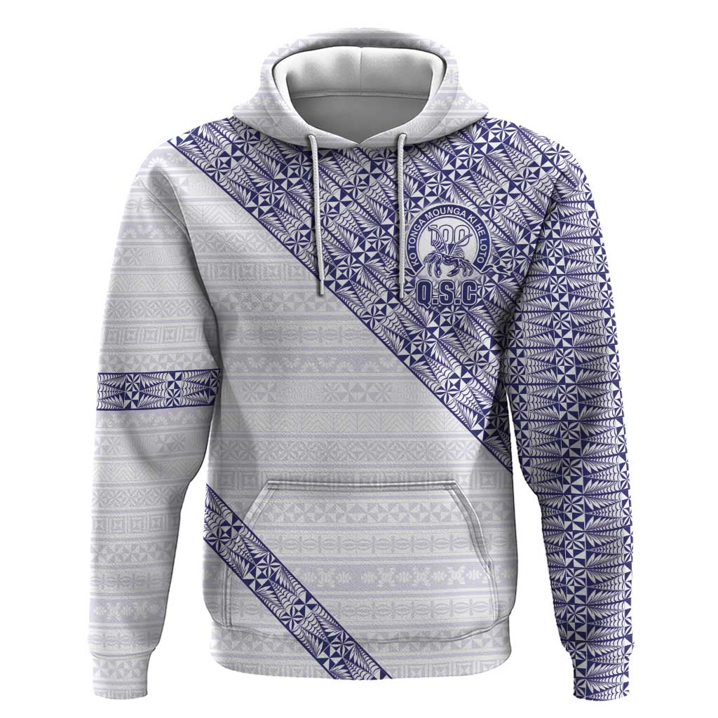 Tonga Queen Salote College Zip Hoodie 100 Years Anniversary White Color LT05 Pullover Hoodie White - Polynesian Pride