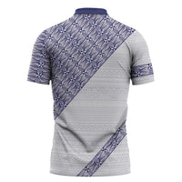 Tonga Queen Salote College Zipper Polo Shirt 100 Years Anniversary White Color LT05 - Polynesian Pride
