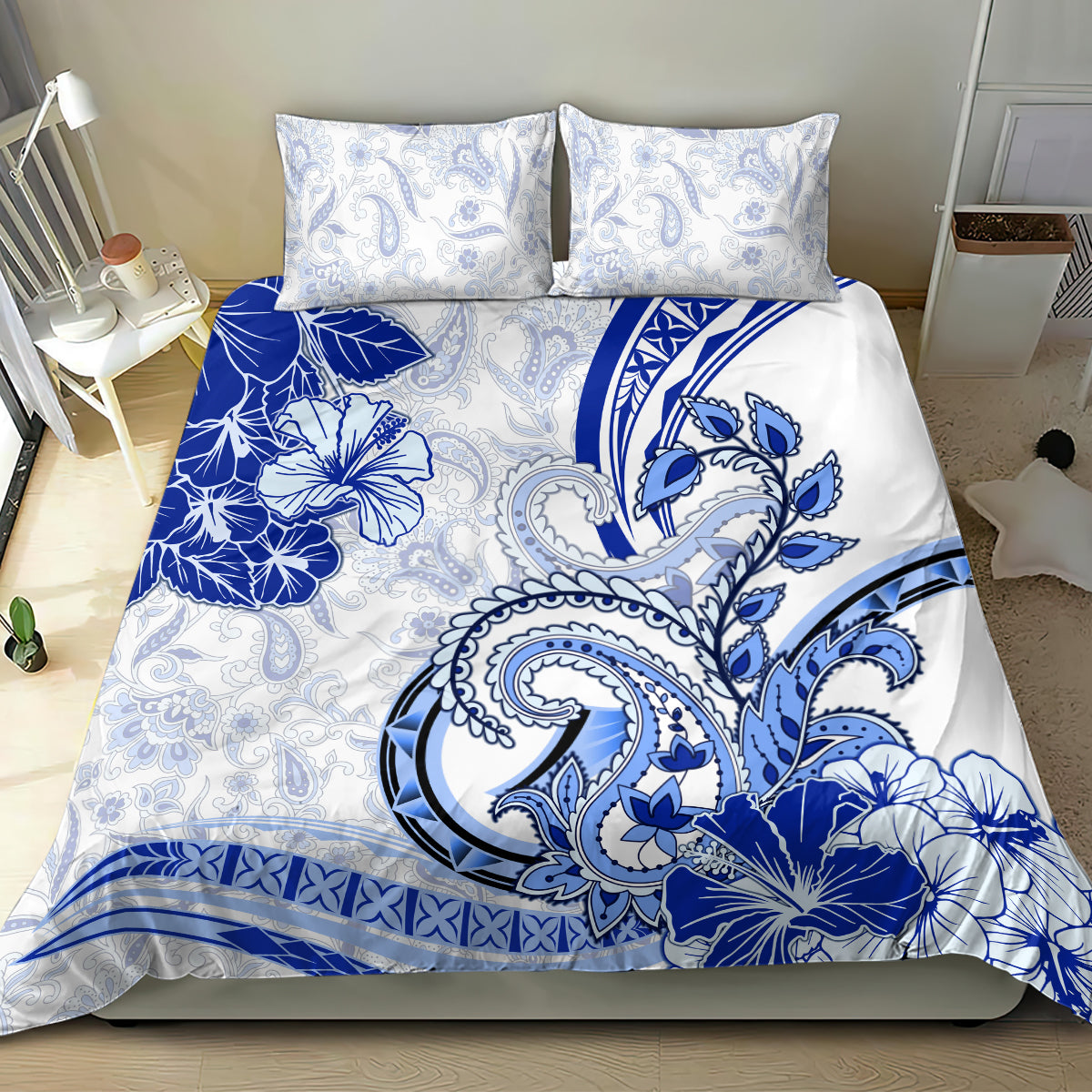 Polynesia Paisley Bedding Set Mix Navy Polynesian Pattern LT05 - Polynesian Pride