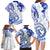 Polynesia Paisley Family Matching Long Sleeve Bodycon Dress and Hawaiian Shirt Mix Navy Polynesian Pattern LT05 - Polynesian Pride