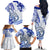 Polynesia Paisley Family Matching Off Shoulder Long Sleeve Dress and Hawaiian Shirt Mix Navy Polynesian Pattern LT05 - Polynesian Pride