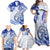 Polynesia Paisley Family Matching Off Shoulder Maxi Dress and Hawaiian Shirt Mix Navy Polynesian Pattern LT05 - Polynesian Pride