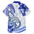 Polynesia Paisley Family Matching Puletasi and Hawaiian Shirt Mix Navy Polynesian Pattern LT05 - Polynesian Pride