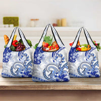 Polynesia Paisley Grocery Bag Mix Navy Polynesian Pattern LT05 3-pack One Size Navy - Polynesian Pride