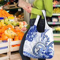 Polynesia Paisley Grocery Bag Mix Navy Polynesian Pattern LT05 - Polynesian Pride
