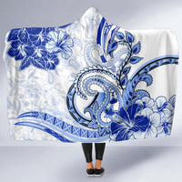 Polynesia Paisley Hooded Blanket Mix Navy Polynesian Pattern LT05 - Polynesian Pride