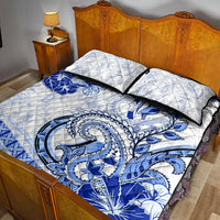 Polynesia Paisley Quilt Bed Set Mix Navy Polynesian Pattern LT05 - Polynesian Pride