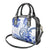 Polynesia Paisley Shoulder Handbag Mix Navy Polynesian Pattern