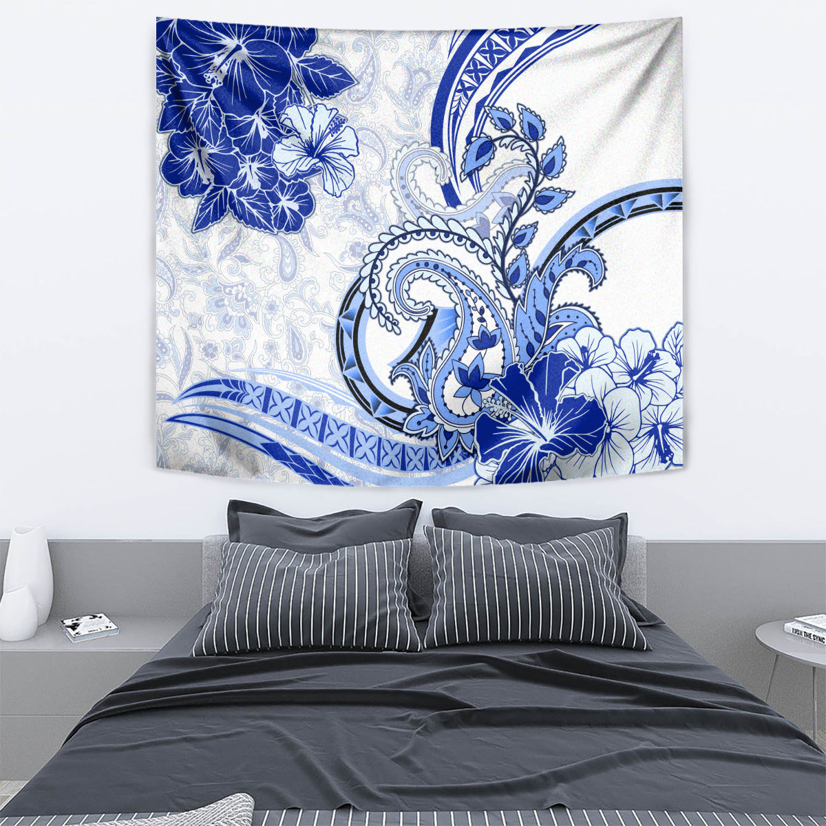 Polynesia Paisley Tapestry Mix Navy Polynesian Pattern LT05 - Polynesian Pride