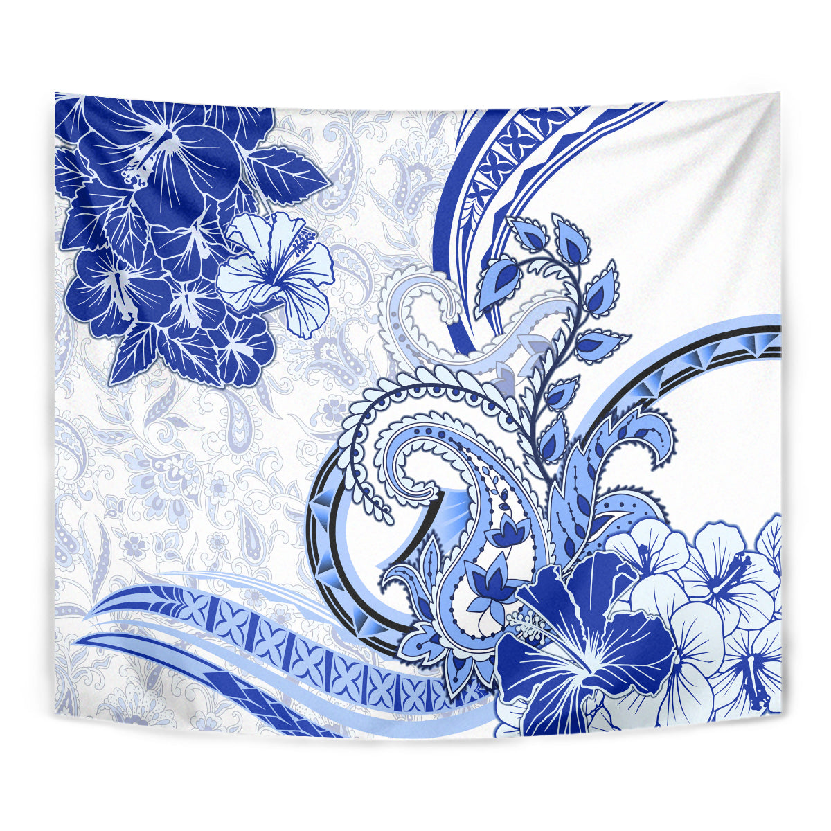 Polynesia Paisley Tapestry Mix Navy Polynesian Pattern LT05 - Polynesian Pride