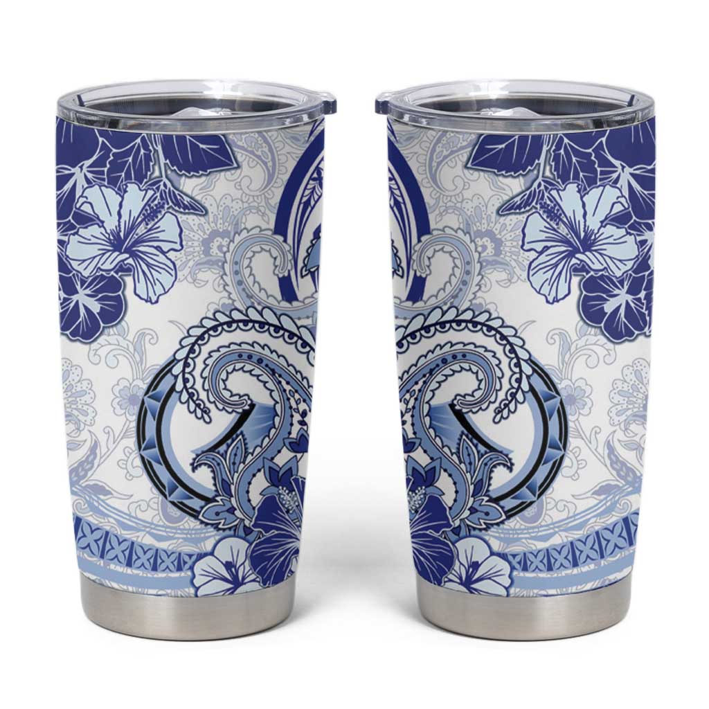 Polynesia Paisley Tumbler Cup Mix Navy Polynesian Pattern LT05 Navy - Polynesian Pride