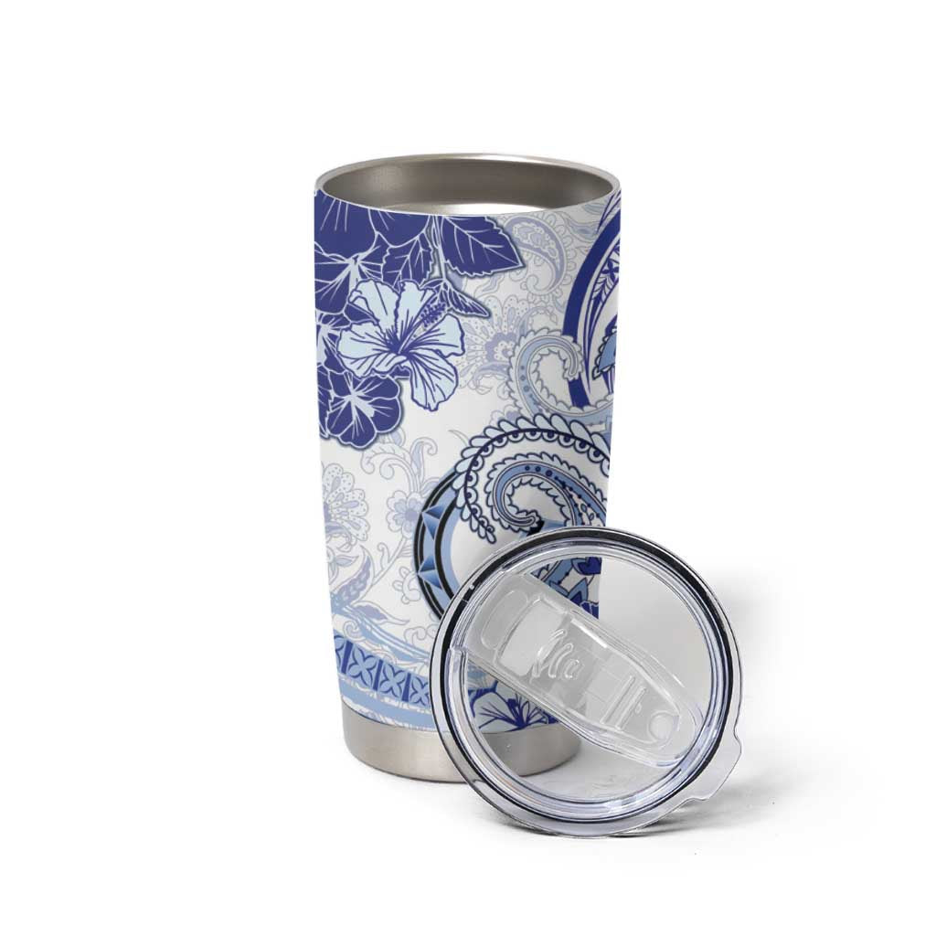 Polynesia Paisley Tumbler Cup Mix Navy Polynesian Pattern LT05 - Polynesian Pride