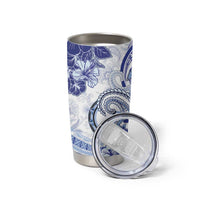 Polynesia Paisley Tumbler Cup Mix Navy Polynesian Pattern LT05 - Polynesian Pride