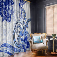 Polynesia Paisley Window Curtain Mix Navy Polynesian Pattern LT05 - Polynesian Pride