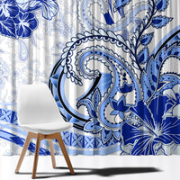 Polynesia Paisley Window Curtain Mix Navy Polynesian Pattern LT05 - Polynesian Pride