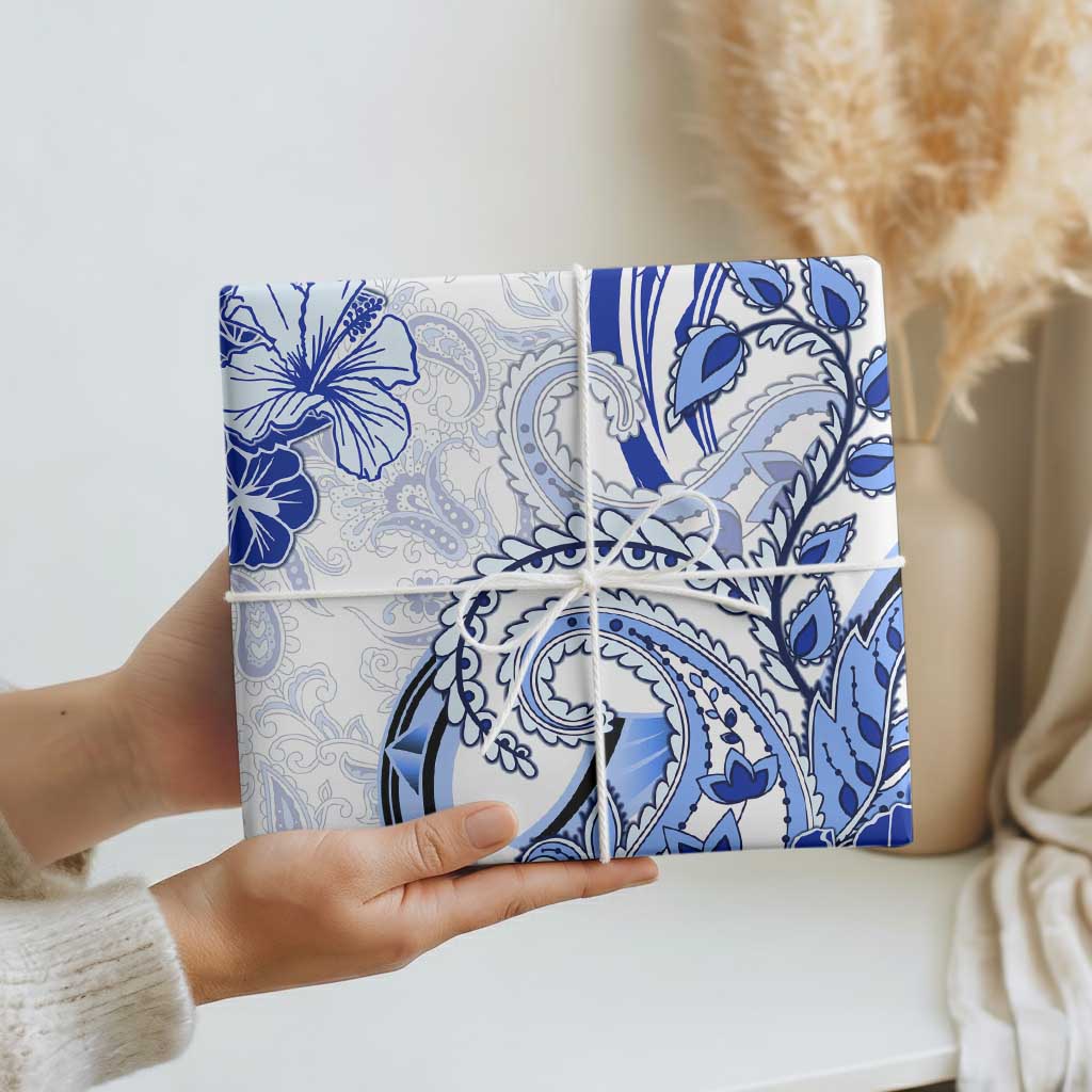 Polynesia Paisley Wrapping Paper Mix Navy Polynesian Pattern LT05 - Polynesian Pride