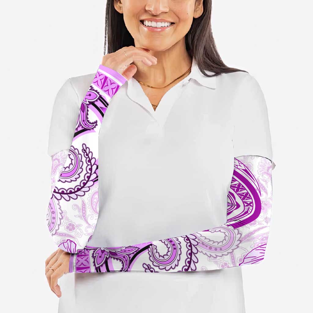 Polynesia Paisley Arm Sleeves Mix Pink Polynesian Pattern - Polynesian Pride