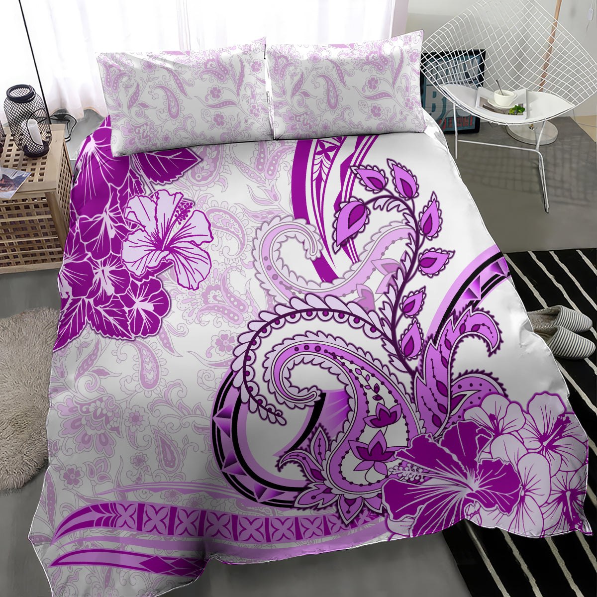 Polynesia Paisley Bedding Set Mix Pink Polynesian Pattern LT05 - Polynesian Pride