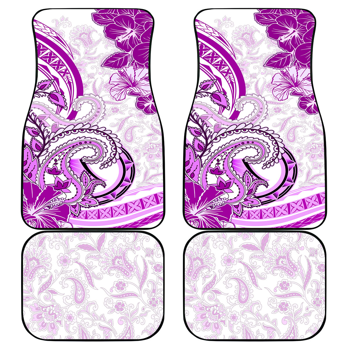 Polynesia Paisley Car Mats Mix Pink Polynesian Pattern LT05 - Polynesian Pride