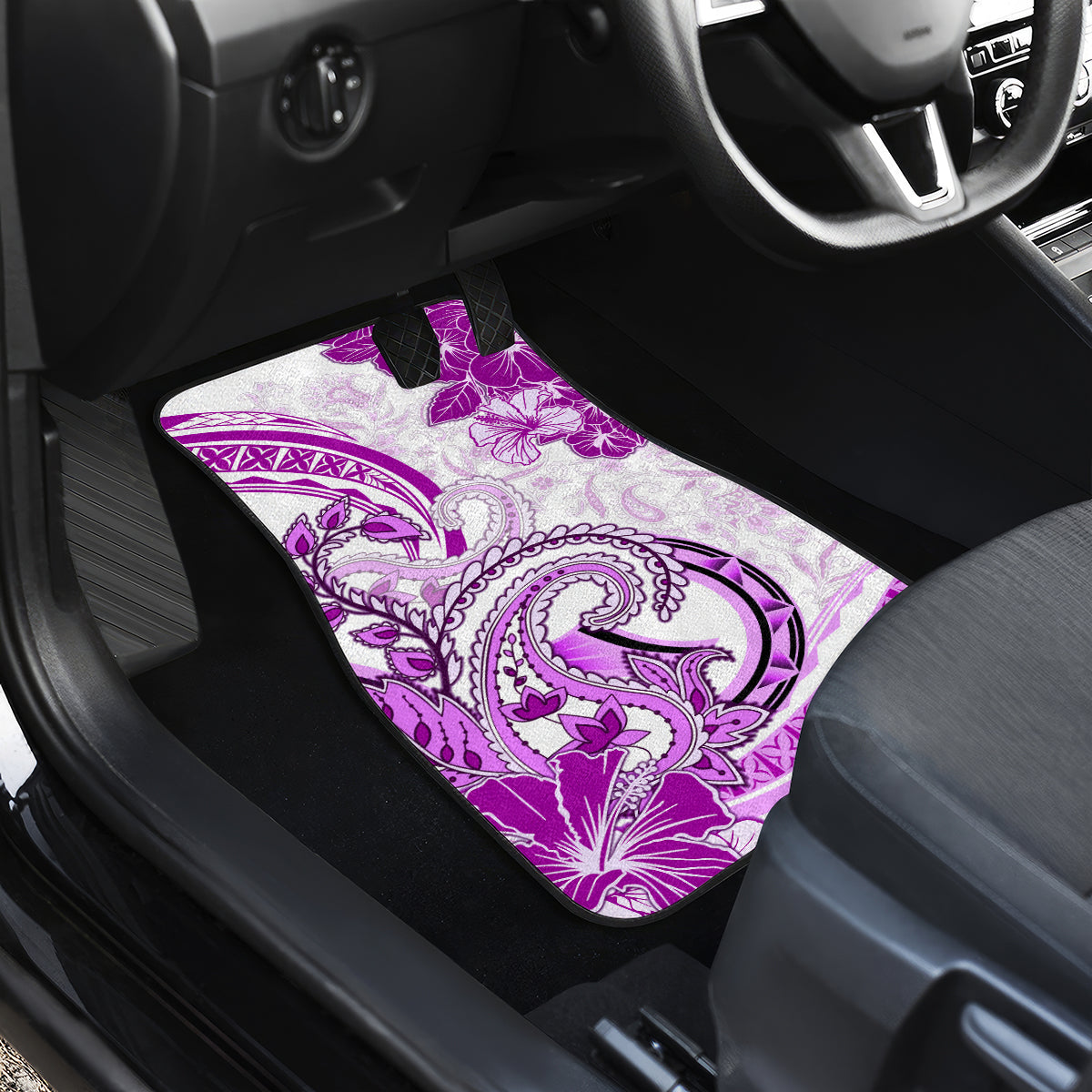 Polynesia Paisley Car Mats Mix Pink Polynesian Pattern LT05 - Polynesian Pride