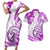 Polynesia Paisley Couples Matching Short Sleeve Bodycon Dress and Hawaiian Shirt Mix Pink Polynesian Pattern LT05 Pink - Polynesian Pride