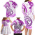 Polynesia Paisley Family Matching Long Sleeve Bodycon Dress and Hawaiian Shirt Mix Pink Polynesian Pattern LT05 - Polynesian Pride