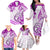 Polynesia Paisley Family Matching Off Shoulder Long Sleeve Dress and Hawaiian Shirt Mix Pink Polynesian Pattern LT05 - Polynesian Pride