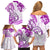 Polynesia Paisley Family Matching Off Shoulder Short Dress and Hawaiian Shirt Mix Pink Polynesian Pattern LT05 - Polynesian Pride