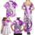 Polynesia Paisley Family Matching Summer Maxi Dress and Hawaiian Shirt Mix Pink Polynesian Pattern LT05 - Polynesian Pride