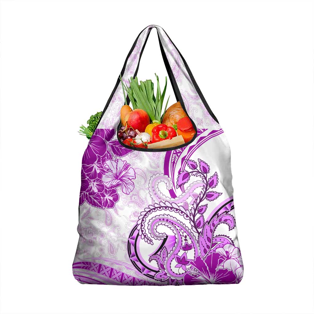 Polynesia Paisley Grocery Bag Mix Pink Polynesian Pattern LT05 1-pack One Size Pink - Polynesian Pride
