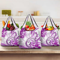 Polynesia Paisley Grocery Bag Mix Pink Polynesian Pattern LT05 3-pack One Size Pink - Polynesian Pride