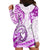 Polynesia Paisley Hoodie Dress Mix Pink Polynesian Pattern LT05 - Polynesian Pride