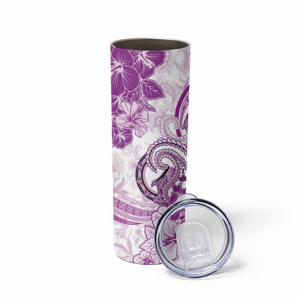 Polynesia Paisley Skinny Tumbler Mix Pink Polynesian Pattern
