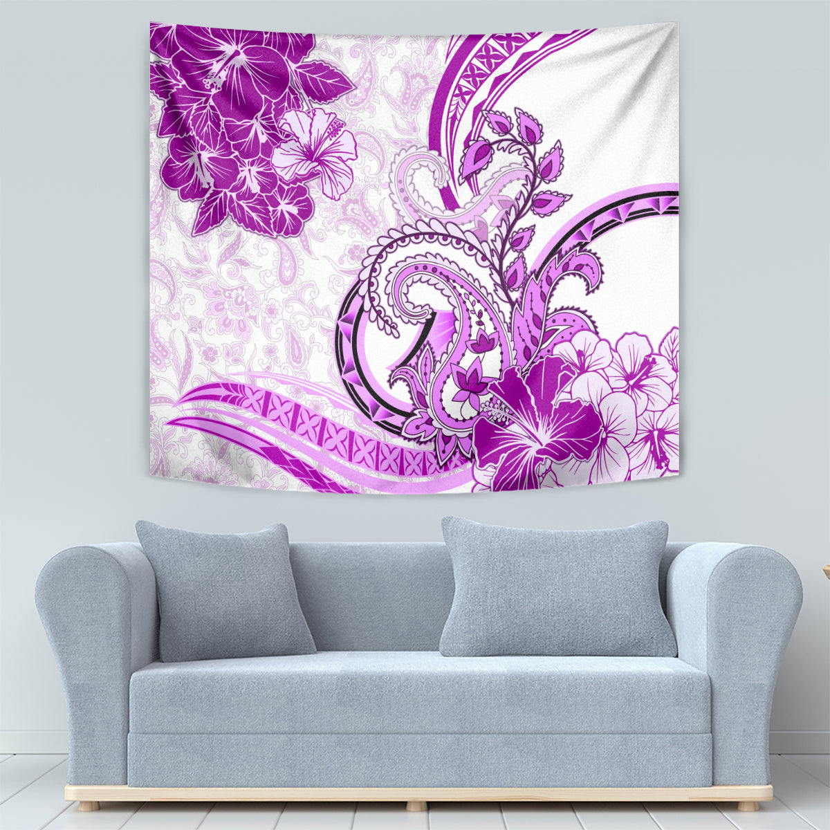 Polynesia Paisley Tapestry Mix Pink Polynesian Pattern LT05 - Polynesian Pride