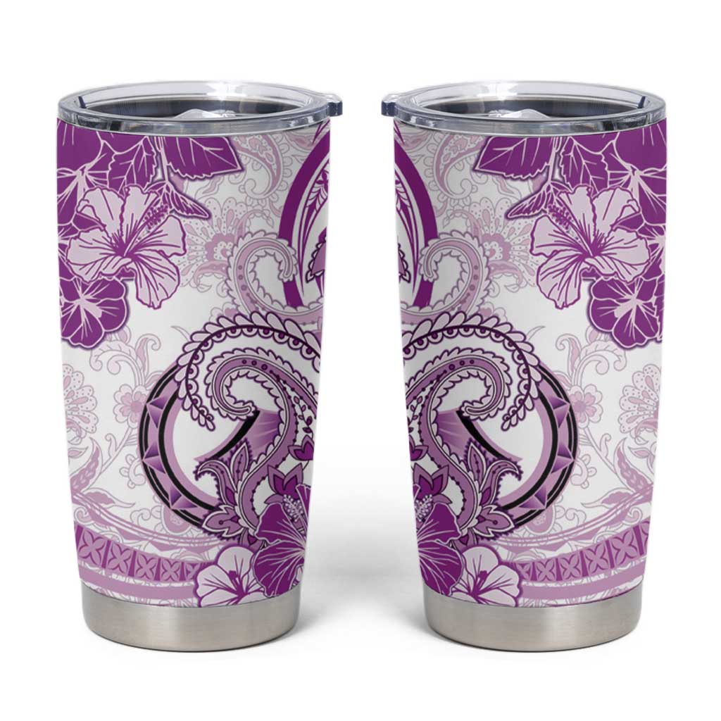 Polynesia Paisley Tumbler Cup Mix Pink Polynesian Pattern