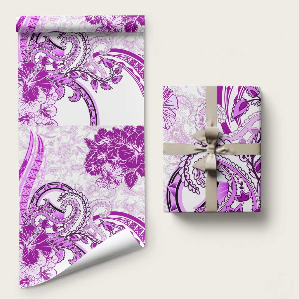 Polynesia Paisley Wrapping Paper Mix Pink Polynesian Pattern LT05 58" × 23" Pink - Polynesian Pride