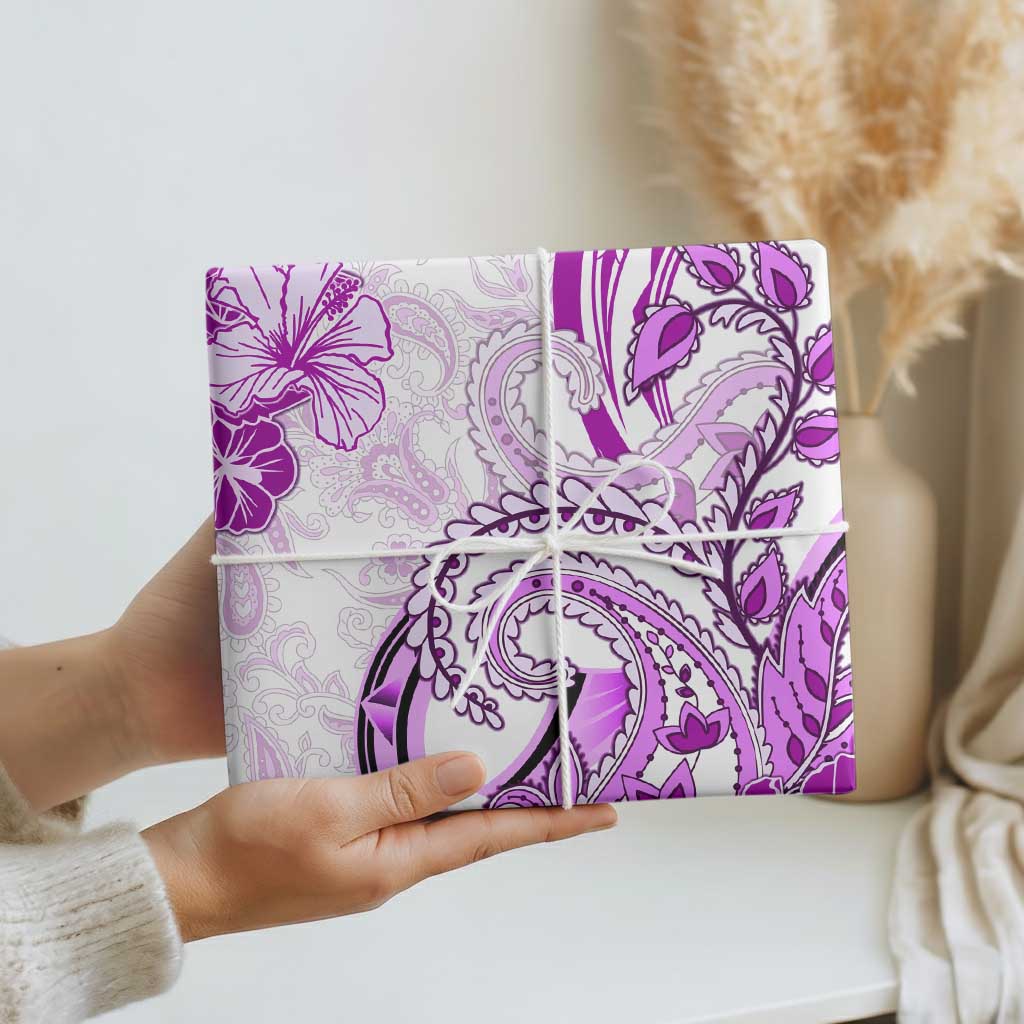 Polynesia Paisley Wrapping Paper Mix Pink Polynesian Pattern LT05 - Polynesian Pride