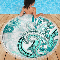 Polynesia Paisley Beach Blanket Mix Teal Polynesian Pattern LT05 - Polynesian Pride