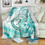 Polynesia Paisley Blanket Mix Teal Polynesian Pattern