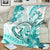 Polynesia Paisley Blanket Mix Teal Polynesian Pattern